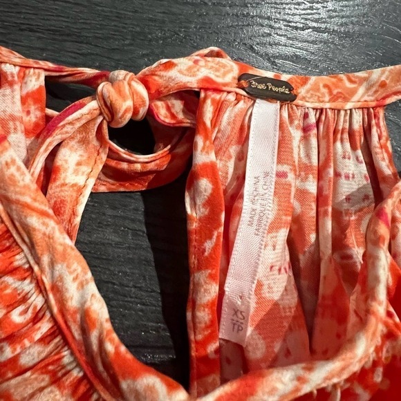 Free People Midsummer Day Cayenne Combo Tunic Top Dress Size XS - Picture 4 of 6